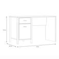 High Rock Oak Effect 1 Door 1 Drawer Desk