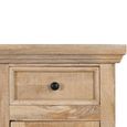 Jaylene Desk - Mango Wood - Louvered - Double Pedestal