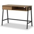 Jersey Office Desk - 1 Drawer - Industrial Style - Oak