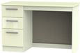 Knightsbridge Cream Gloss 3 Drawer Desk