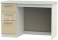 Knightsbridge Gloss Mushroom and Cashmere Matt 3 Drawer Desk