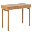 Langley Desk - 2 Door - Fluted - Oak