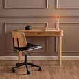 Langley Desk - 2 Door - Fluted - Oak