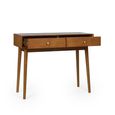 Lowry Writing Desk - 2 Drawer - Cherry Wood - Retro Style