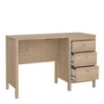 Madrid Jackson Hickory Oak 2 Drawer Desk