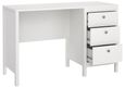Madrid White 3 Drawer Desk