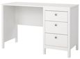 Madrid White 3 Drawer Desk