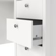 Madrid White 3 Drawer Desk