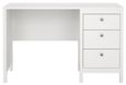 Madrid White 3 Drawer Desk
