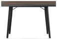 Mesa Charcoal Grey and Walnut Writing Desk - AW3615GRY