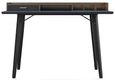Mesa Charcoal Grey and Walnut Writing Desk - AW3615GRY