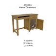 Opus Computer Desk - Single Pedestal - Oak