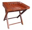 Mysore Handcrafted Cognac Writing Desk with Stand