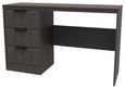 New York Graphite 3 Drawer Desk