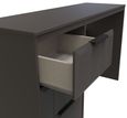 New York Graphite 3 Drawer Desk