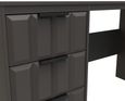 New York Graphite 3 Drawer Desk