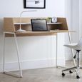 Palmer Desk - White - Oak Effect