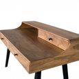 Pavia Desk - Acacia Wood - 3 Drawer