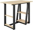 Pepin Oak and Black Compact Study Desk - AW3140
