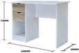 Perce White 2 Drawer Desk