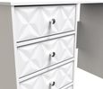 Pixel White 4 Drawer Desk