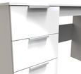 Plymouth White Gloss 3 Drawer Desk