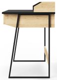 Salford Black and Oak Home Office Desk - AW3100