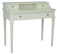 Solana French Lime White 3 Drawer Writing Desk