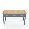 Signature Blue Executive Desk - 3 Drawer
