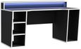 Tezaur Black LED Light Gaming Desk