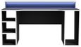 Tezaur Black LED Light Gaming Desk