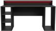 Tezaur Black and Red LED Light Gaming Desk
