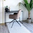 Vita Writing Desk - Black Melamine