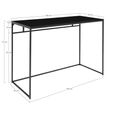 Vita Writing Desk - Black Melamine