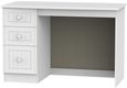 Warwick White 3 Drawer Desk