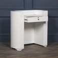 Reception Desk - White - 1 Drawer - Curved
