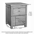 Appleby Filing Cabinet - 2 Drawer - Oak