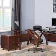 Curve 3 Drawer Pedestal - Walnut - PC201 3DR