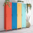 Novogratz Cache Tall Locker Storage Cabinet - Blue - 5244810COMNUK