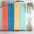 Novogratz Cache Tall Locker Storage Cabinet - Orange - 5244813COMNUK