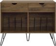 Contra Turntable Stand with Drawers in Walnut - 1323222COMUK