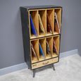 Filing Cabinet - Retro - Fir Wood and Metal