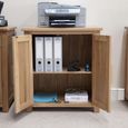 Opus Printer Cabinet - 2 Door - Oak