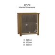 Opus Printer Cabinet - 2 Door - Oak