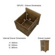 Opus Filing Cabinet - 2 Drawer - Oak