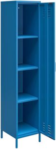 Nowata Cache Blue Tall Locker Storage Cabinet - 5244810COMNUK
