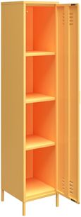 Nowata Cache Yellow Tall Locker Storage Cabinet - 5244814COMNUK