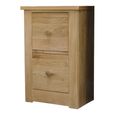Torino Filing Cabinet - 2 Drawer - Oak
