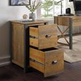 Urban Elegance Reclaimed Wood Filing Cabinet - 2 Drawer
