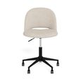 Allan Swivel Office Chair - Beige Fabric